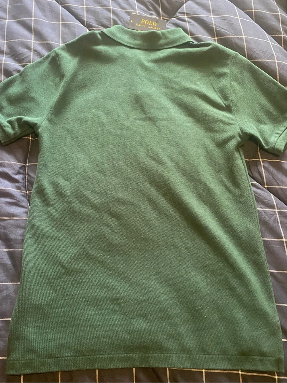 Ralph Lauren Green Polo Shirt with Yellow Pony